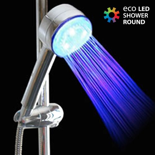Round Eco LED Light Shower Head
