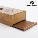 TakeTokio Bamboo Tissue Box