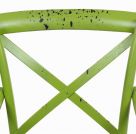 Green wooden chair with arms green by Craftenwood